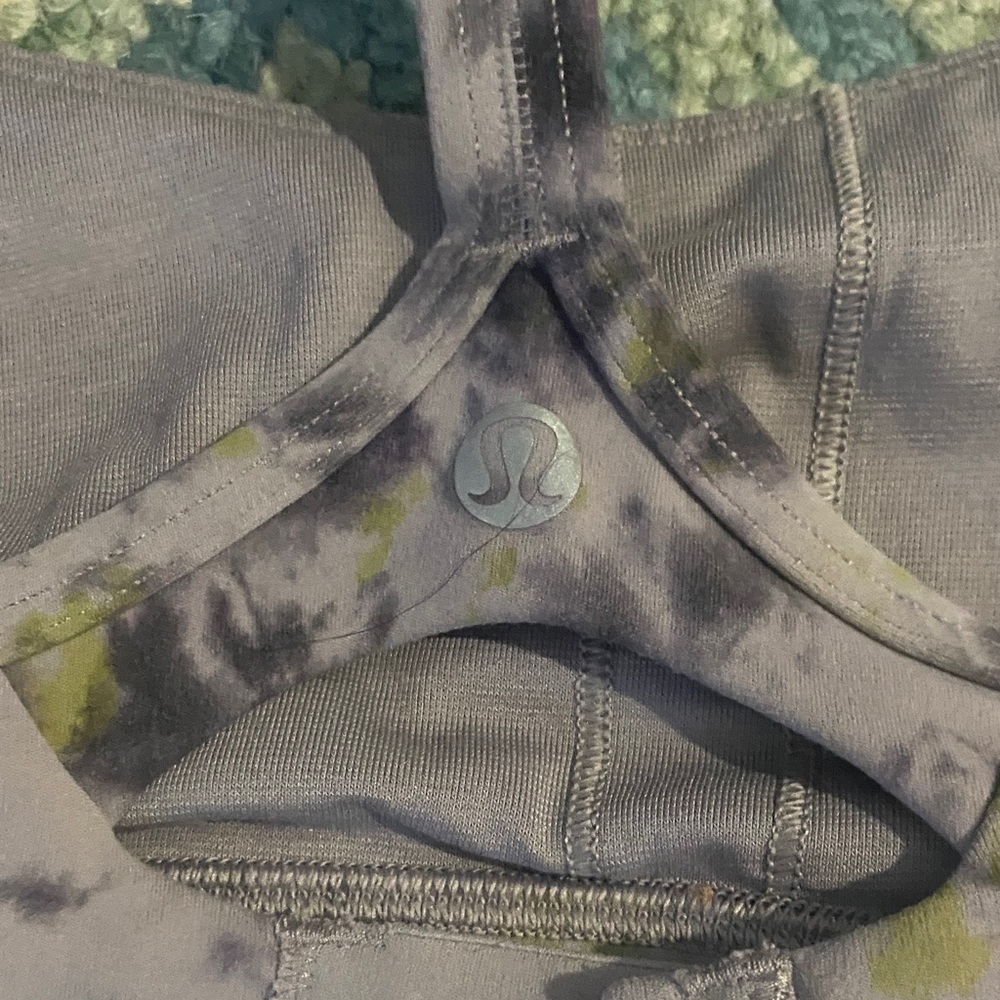 Lululemon Purple and Green Sports Bra